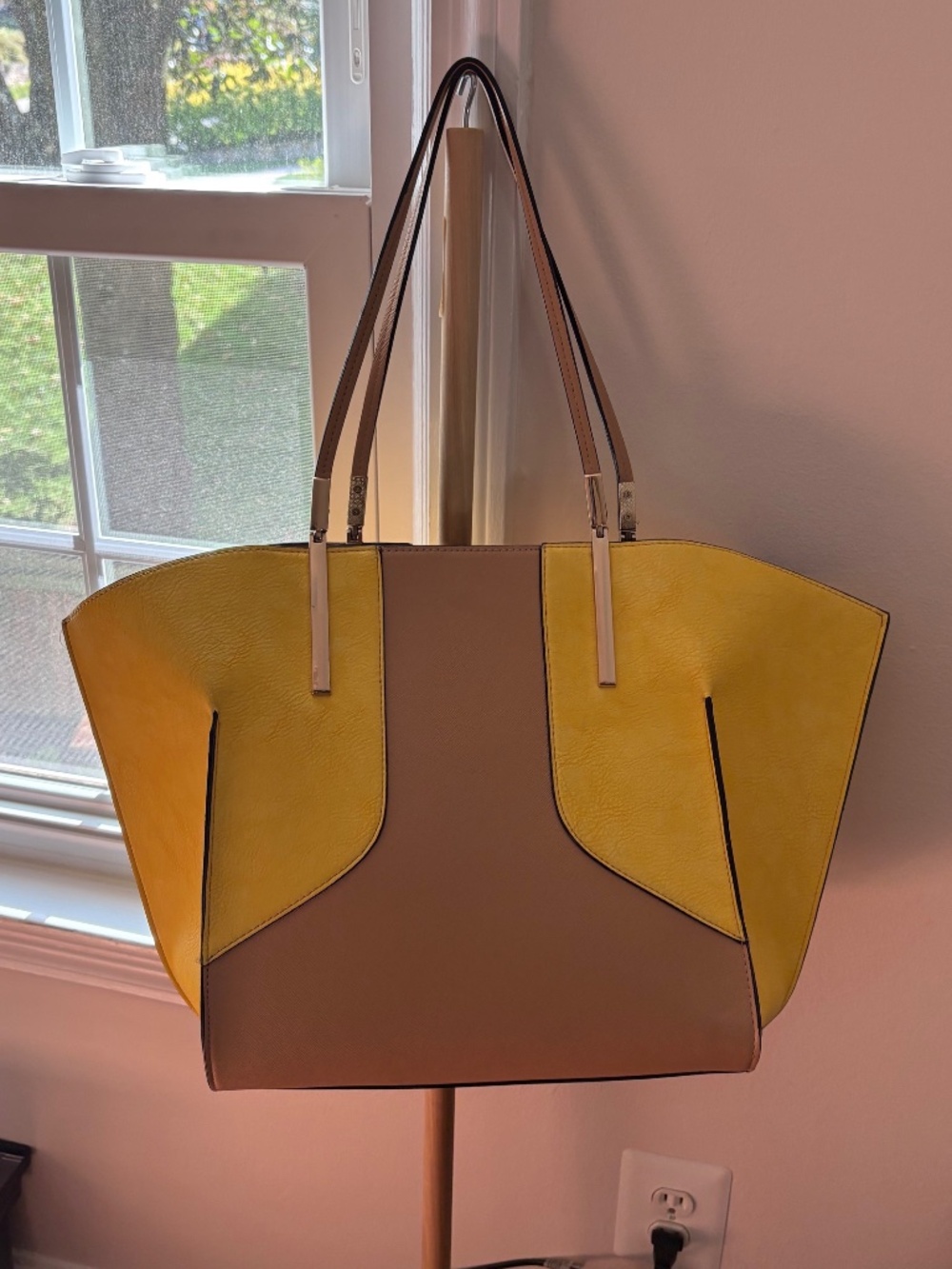 Nieman Marcus Colorblock Leather Tote